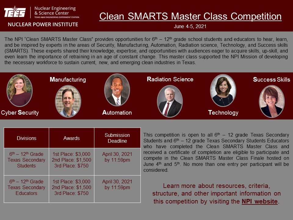Clean SMARTS Final Competition Flyer