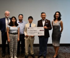 Second-place winner is Carter Ponce, a 7th grader at Dr. Javier Saenz Middle School. Carter created a Product Concept titled "Save a Life." His product alerts the user when they are in danger of a heat stroke.